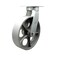 Service Caster 12'' Heavy Duty Red Semi Steel Cast Iron Wheel Swivel Caster with Swivel Lock CRAN-SCC-KP92S1230-SSR-BSL - alternate 1